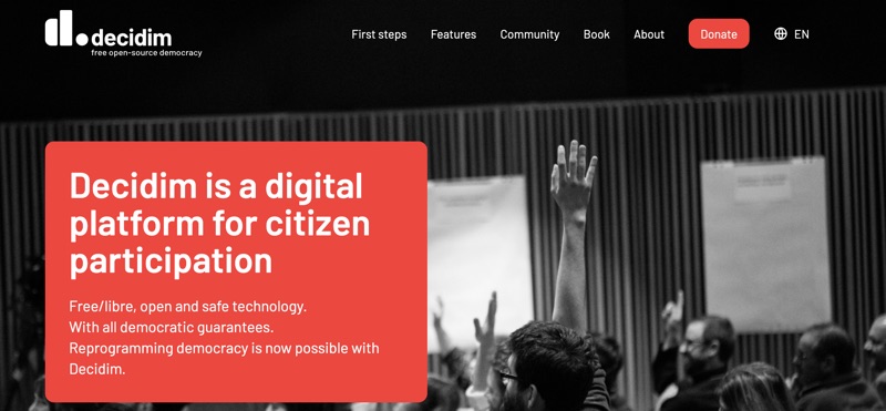 Decidim open-source participatory democracy platform from Barcelona