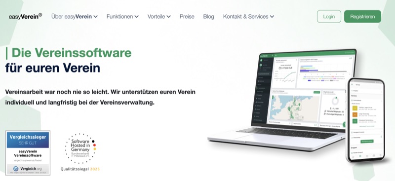 easyVerein club management software for German associations