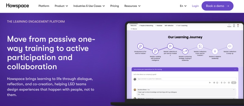 Howspace AI-powered collaboration platform for organizational development