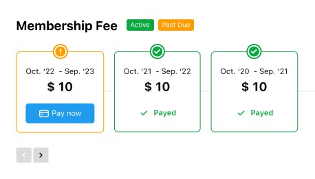 membership fees