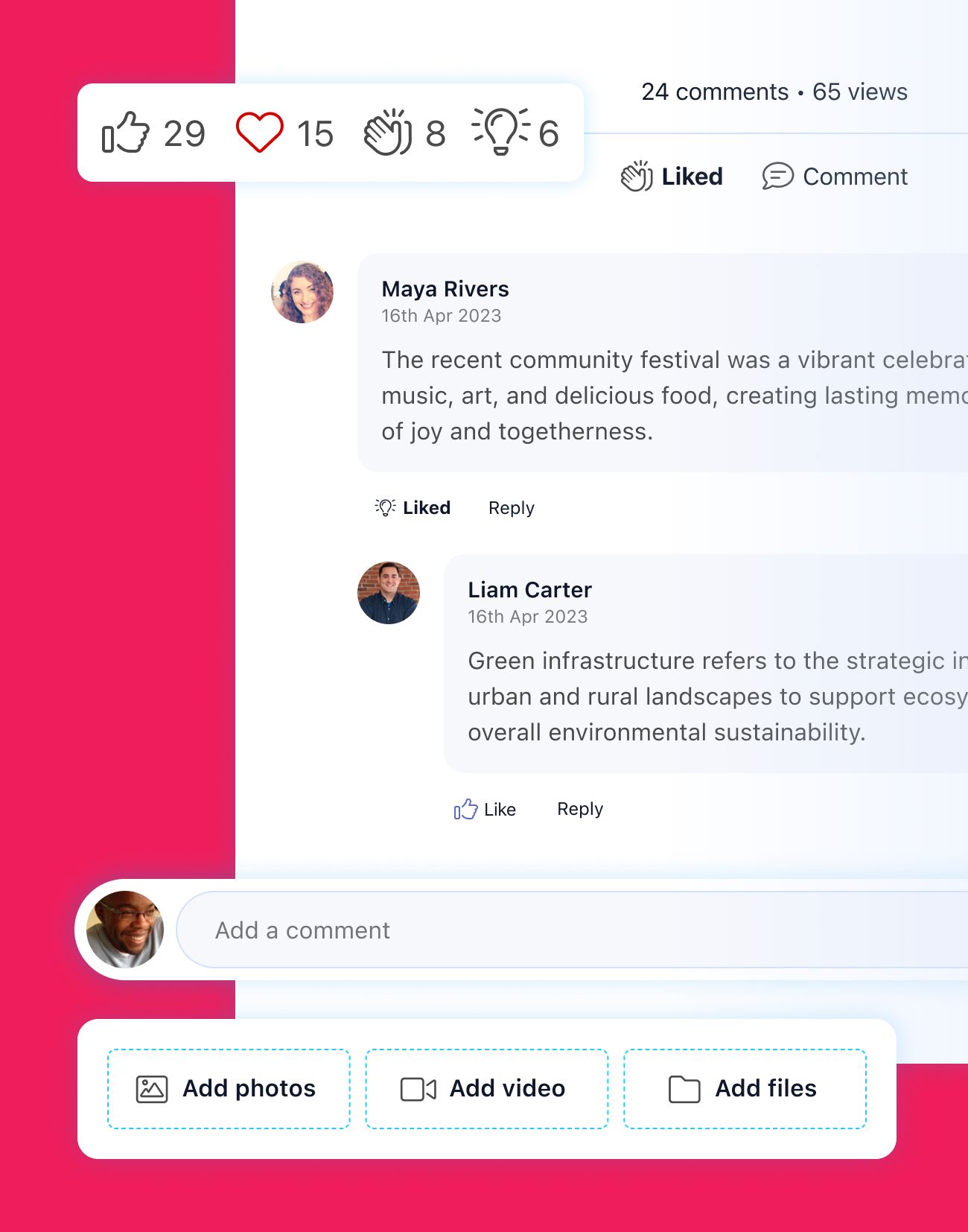 Social network experience