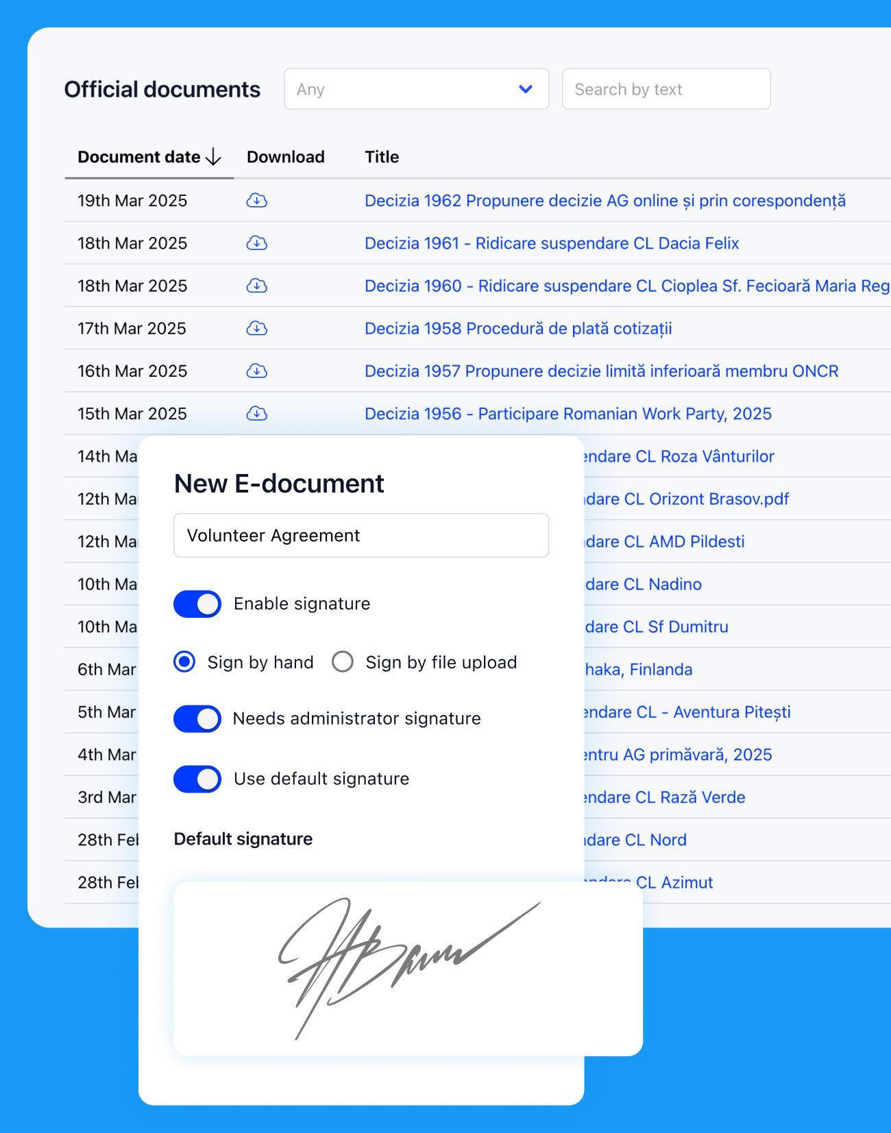 Document Management & eSignatures