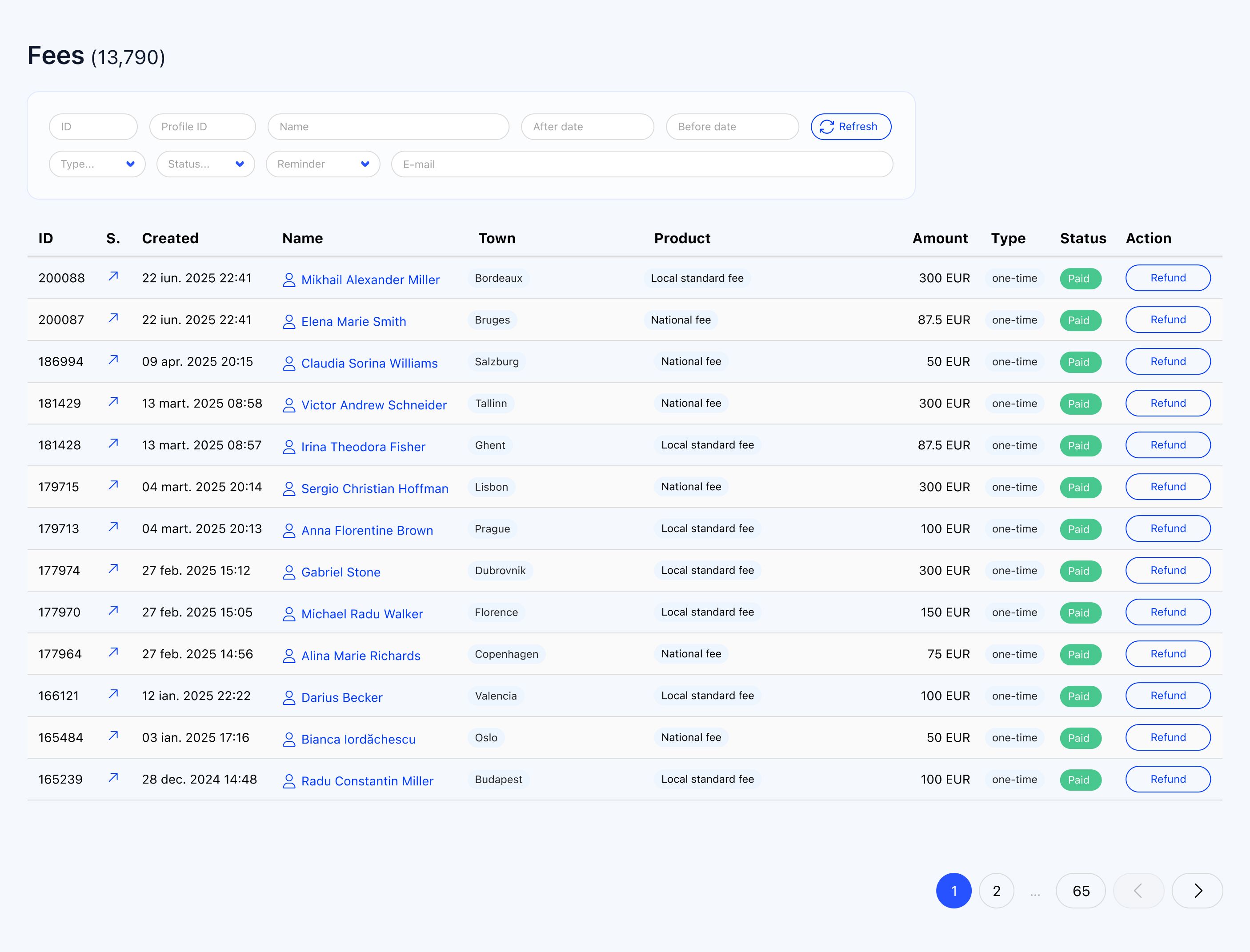 Streamlined Fees & Payments