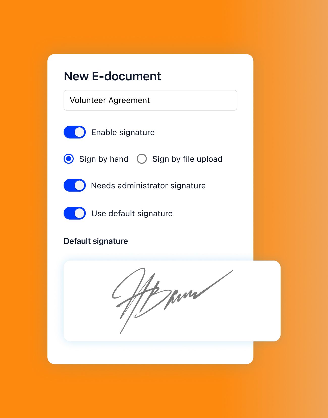 Electronic signatures