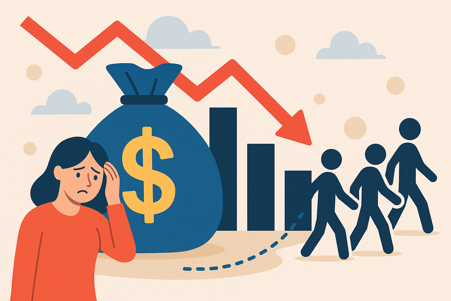 The financial impact of losing members illustration